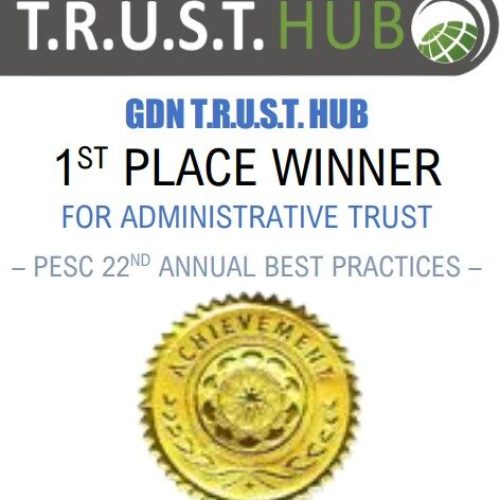 GDN T.R.U.S.T. Hub Awarded 1st Place in PESC 22nd Annual Best Practices ​for Administrative Trust